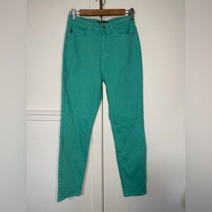 Judy Blue high-waisted aquamarine or green jeans size 26